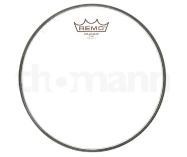 Transparent Remo Ambassador Clear drumhead