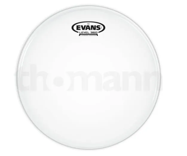 Coated white Evans Level 360 drumhead
