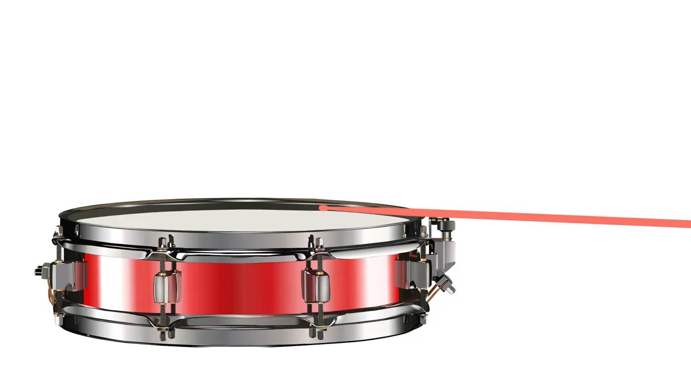 Hitting just the snare hoop